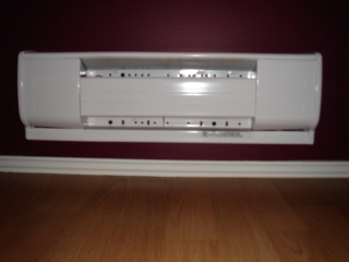 Electrical baseboard heating